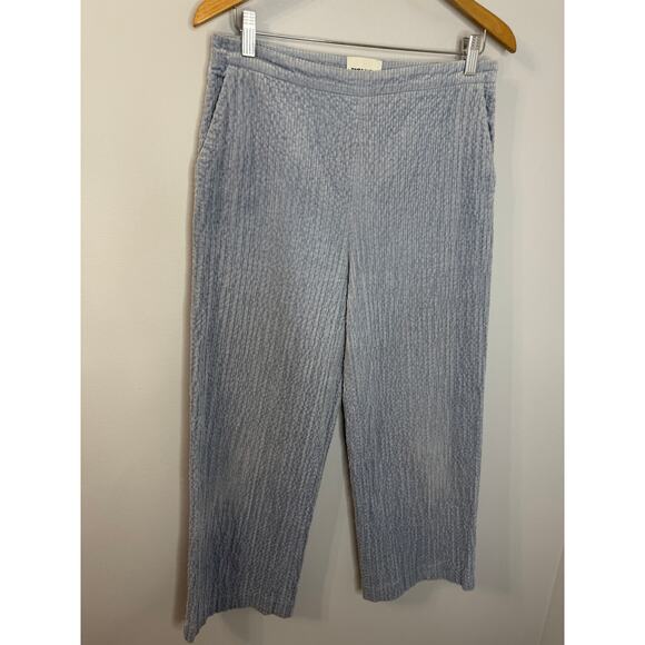 Bimba y Lola Corduroy Cropped Straight Leg Pant Lavender Sz L - Picture 4 of 11